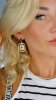zlaté náušnice z nerezové oceli